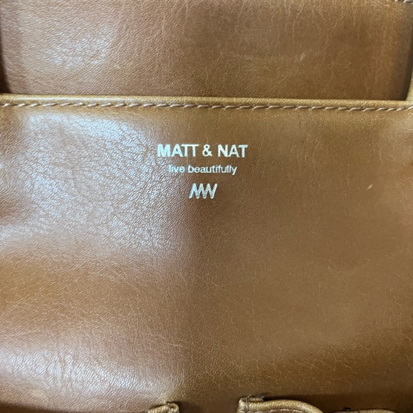Matt & Nat Tan Leather Tote with Pockets - Picture 2 of 3